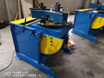 Manual Tilt Turntable Rotary Welding Positioner 300kg Memuat Kontrol Pedal Kaki