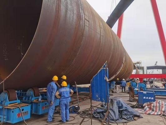 1000mm 200T Tank Turning Rolls Untuk Menara Angin Lepas Pantai
