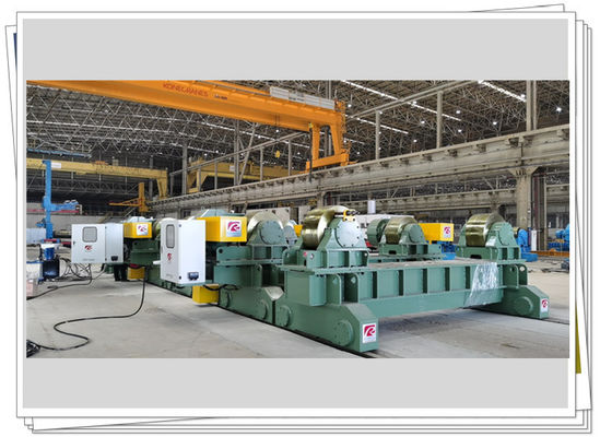 100mm / Min 700t Welding Turning Roller Bermotor Roda Baja Bogie