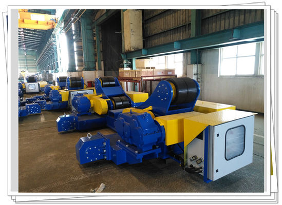 Pengelasan Pipa 200t Self Aligning Rotator Rubber Wheel Heavy Duty