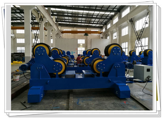 Melintasi pipa Produksi Baja 250T memutar gulungan Persetujuan Self Aligning CE