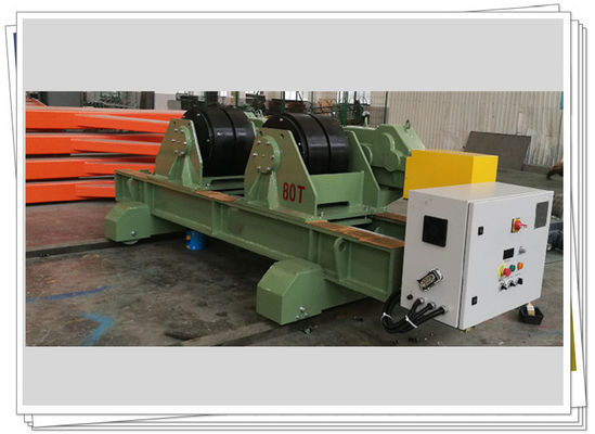 Melintasi 80t Welding Pipe Roller Tank Tower Bahan Roda Karet