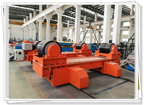 Tank Tower 250T Welding Turning Rolls Rubber Wheel Heavy Duty