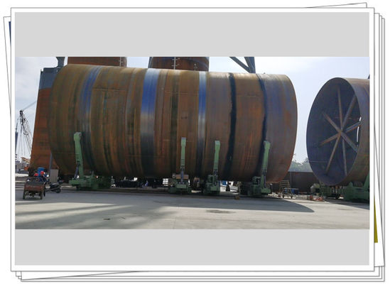 Rotator Pengelasan Jaket Suction Bucket Rangkul Landasan Lepas Pantai Dukungan Hidraulik