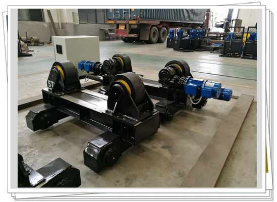 Perjalanan Bermotor 5T Pipe Welding Rotator Roda PU Roller Tangki Konvensional
