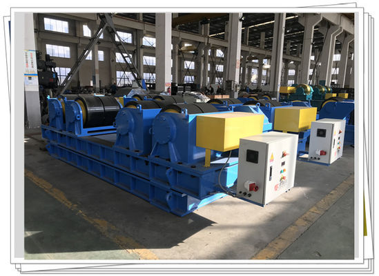 Boiler Tubular Column 200t Welding Turning Roller Roda Poliuretan