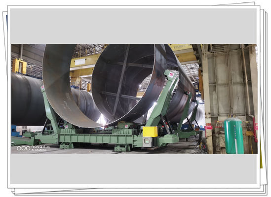 Lengan Rotator Anti Ellipse Berat Mendukung 400T Tangki Hidrolik Perakitan Turning Roller