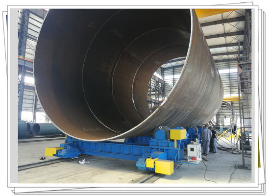 Roda Baja Rotator Pengelasan Pipa Konvensional 600t Kolom Monopile Bepergian Bepergian Roll