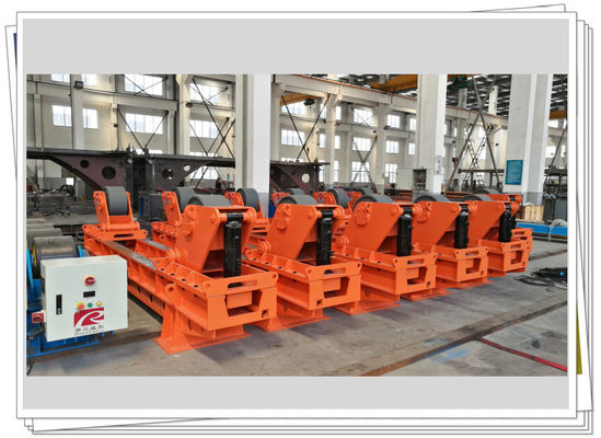 Wind Tower Shells Assembly Station Roller Bed Fixed 300t Fit Up Rotator Remote Control