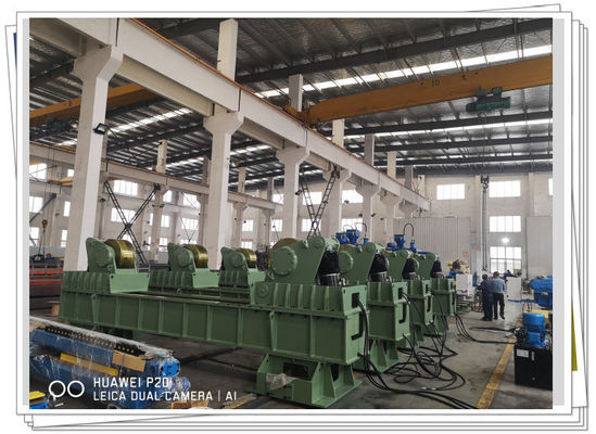 Bullet Tank Assembly Roller Bed 400t Fixed Hidrolik Fit Up Rotator Vessel Growing Line