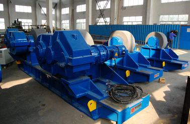 Tank Dia 10M Motorized Traveling Welding Rotator SWL 600T Dengan Hydraulic Idler
