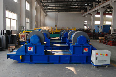 SWL 600T Motorized Traveling Pipe Welding Rotator Dengan Hydraulic Idler Tank Dia 10M